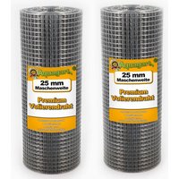 Aquagart Volierendraht 25m x 0 5m Volierendraht Drahtgitter Schweissgitter Drahtzaun   1 St 