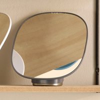 Kosmetikspiegel mit verchromtem Boden  Ø ca. 6 8 cm