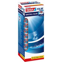 tesa Klebeband Klebefilm Kristall Klar PP 33mx15mm VE 6 Stück