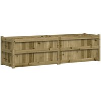 vidaXL Blumentopf Pflanzkübel 180x50x50 cm Kiefernholz Imprägniert  1 St 