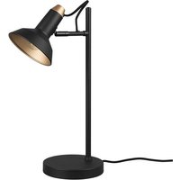 etc shop Schreibtischlampe  Leuchtmittel nicht inklusive  Tischlampe Nachttischleuchte Metall schwarz Spot beweglich H 43 cm